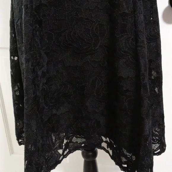 🖤White House Black Market🖤 - Black Fit & Flare Lace Cocktail Dress - Picture 10 of 15